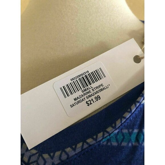 Natural Reflections Blue Stripe Saturday Sunday Re - Picture 10 of 10